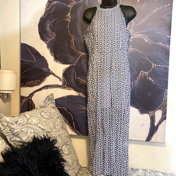 Francesca's Collections Pants - NWT Skirted eyelet w/blue embroidery jumpsuit